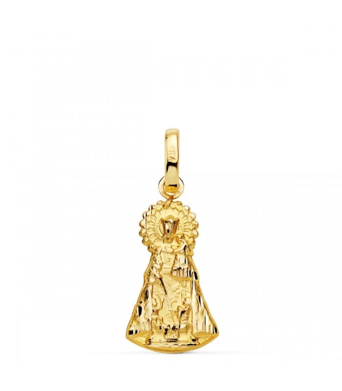 Medalla silueta Virgen Desamparados tallada 21