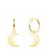 Créoles Lune Or Jaune 18k