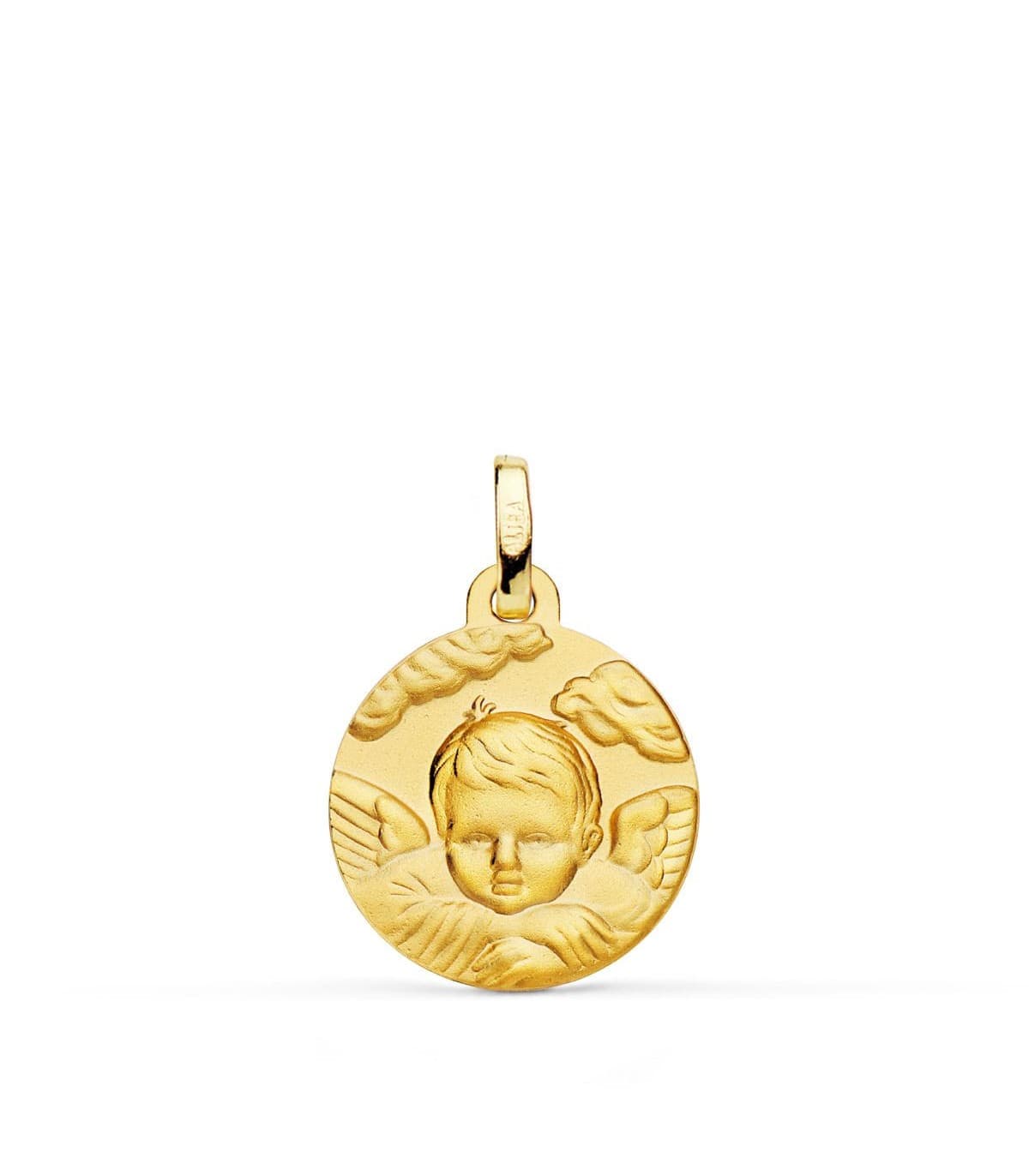 Medalla Ángel Nube Oro 18K 16mm