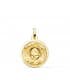Médaille Ange sur les Nuages Or 18K 18mm Brillante
