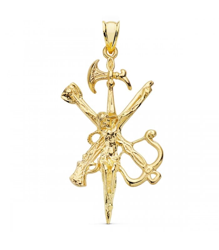 Christ Légion Or Jaune 18 K 45 MM