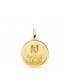 Medaglia Santa Gemma Galgani oro 18kt 18mm, medaglie e gioielli religiose