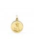 Medalla Virgen de las Angustias Oro 18K 16 mm Bisel