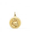 Médaille Saint Joseph  18K 18mm Brillant
