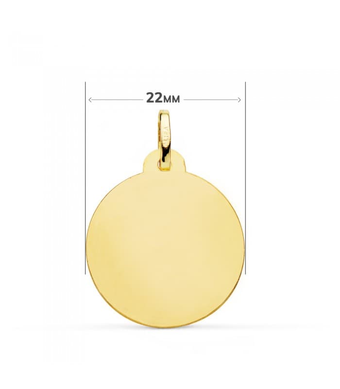Medalla San José Oro 18K 22mm Bisel