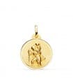 Médaille Saint Christophe 18K 20mm Bisel