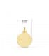 Médaille Saint Christophe 18 Carats 12mm Bisel