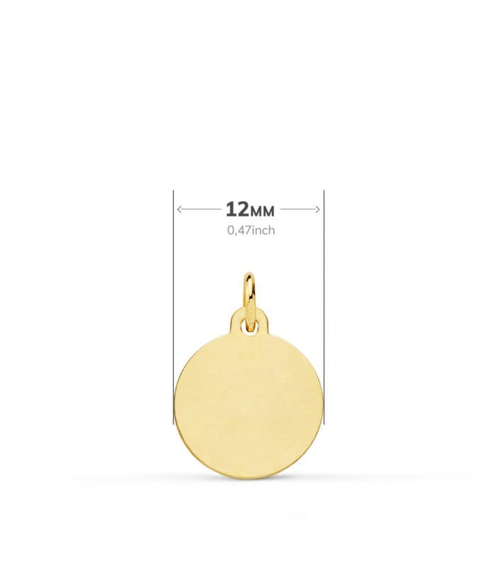Médaille Saint Christophe 18 Carats 12mm Bisel