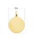 Retro della Medaglia Santa Gemma Galgani oro giallo 750 22mm