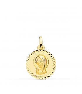 Medalla Virgen niña talla 18 Ktes