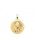 Medalla Virgen niña talla 18Ktes 18mm