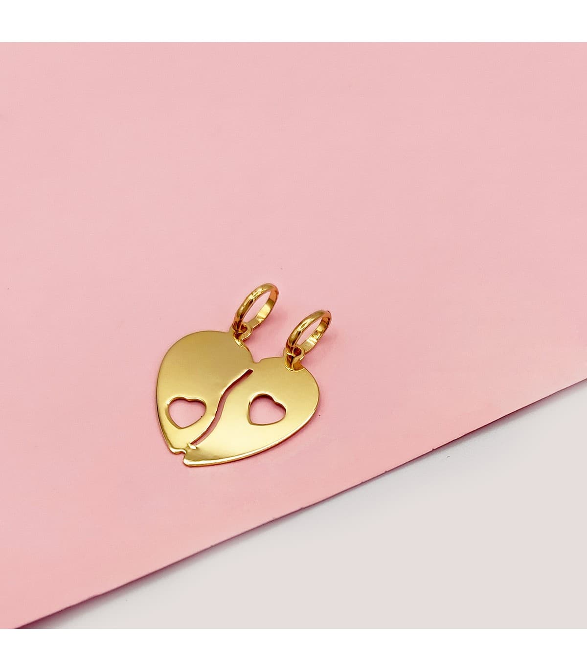 Herz Anhänger mit Gravur Gelbgold 750, Geschenk für Paare in Valentinstags