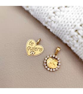 Colgante Enamorados Oro Amarillo 18K