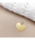 Ciondolo Cuore 18 Kt «Te quiero» (Ti amo) 15 mm