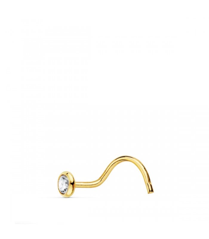Piercing Nariz Mujer Oro 18K Chatón