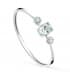 Anillo Bacall Oro Blanco 18K Aguamarina y Diamantes
