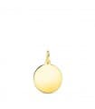 Médaille ronde Or 18K 12 mm Lisse