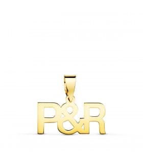 Initialen Buchstabe Anhänger Gold 750er