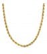 Cadena de mujer cordón Salomónico Ligero Oro amarillo 18 kilates 45cm 4,3mm