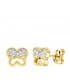 Juego de Comunión Oro Bicolor 18K Mariposa