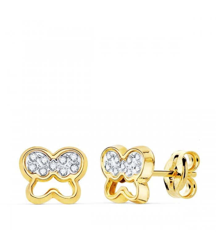 Juego de Comunión Oro Bicolor 18K Mariposa