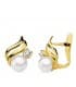 Juego de Comunión Oro Bicolor 18K Bandas Perla - conjunto de comunion