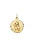 Medalla San Cristóbal Oro 18K 18mm Talla