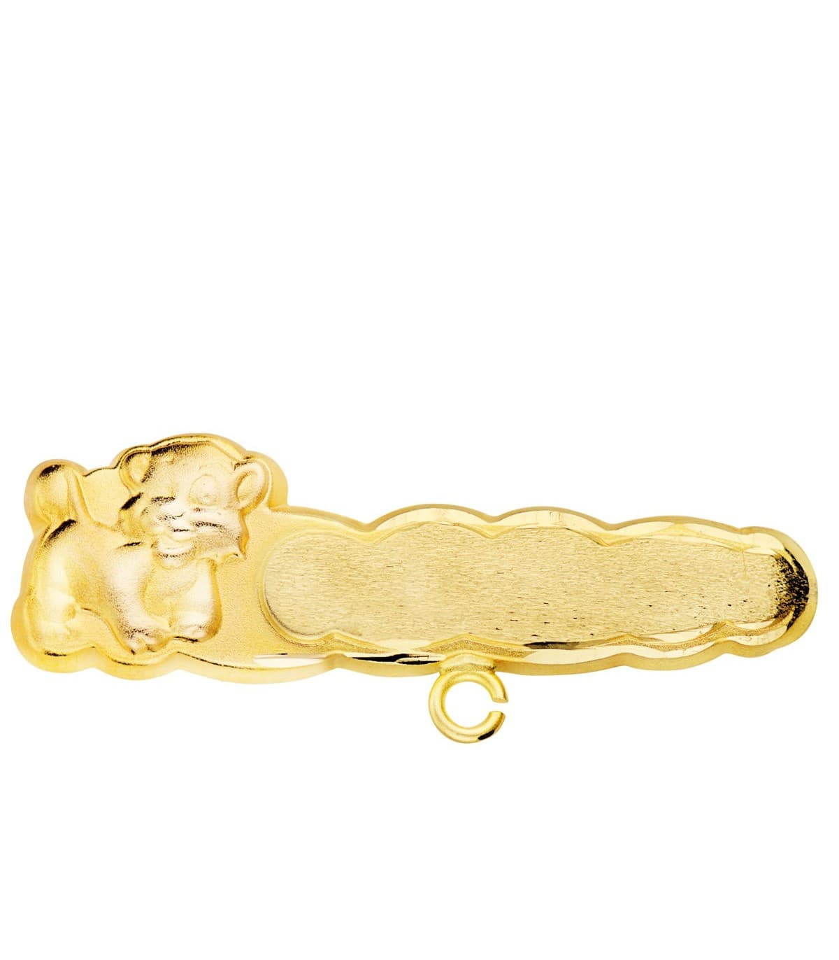 Alfiler Bebé León Nube Oro Amarillo 18K