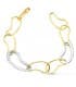 Pulsera Mujer Oro Bicolor 18K Wave