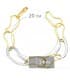 Pulsera Mujer Oro Bicolor 18K Wave