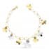 Pulsera de oro bicolor 18K Mariposas