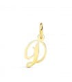 Colgante inicial D oro amarillo 18k