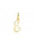 Pendentif initiale E or jaune 18k