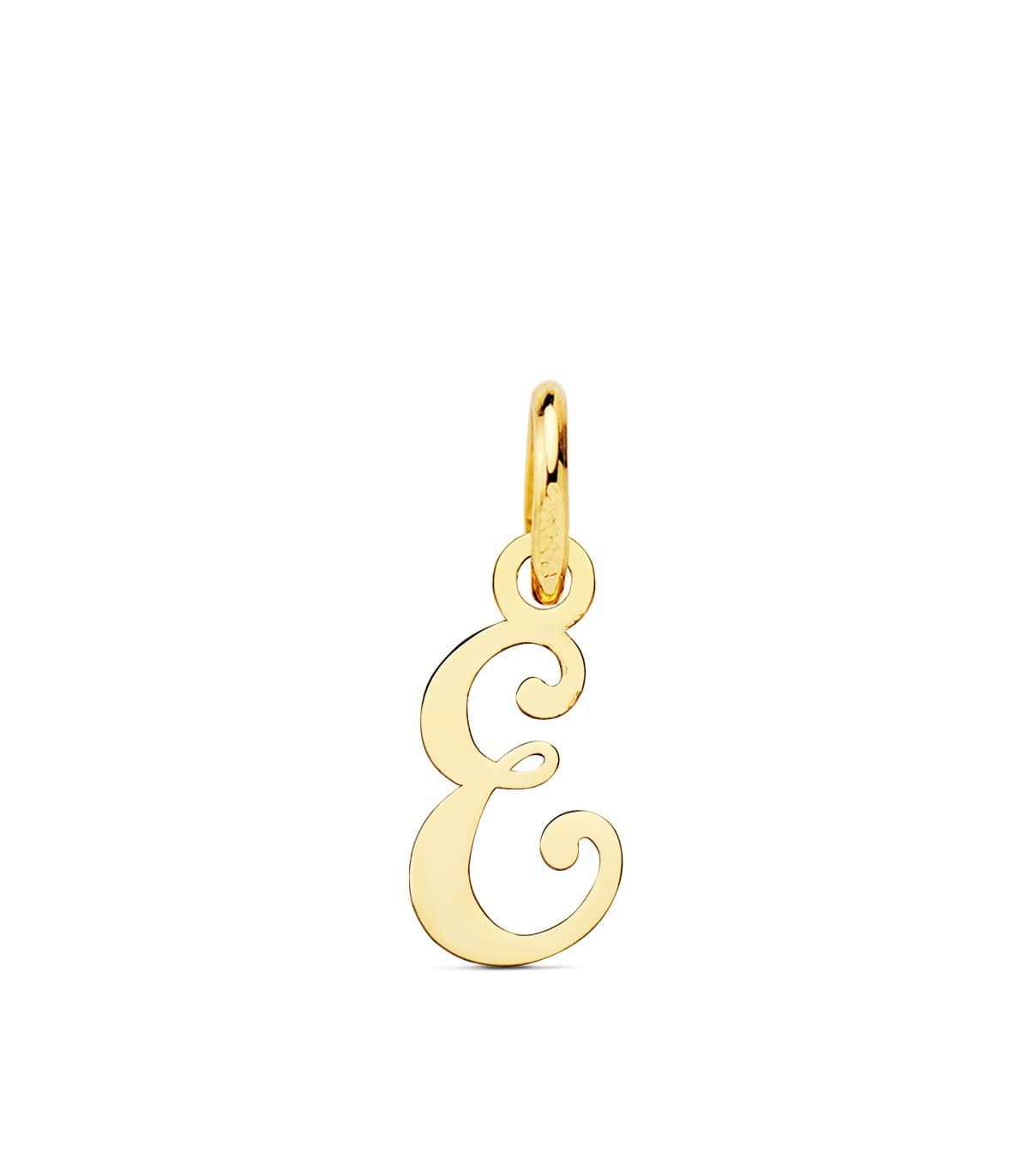 Ciondolo iniziale E oro giallo 18kt per Donna, gioielleria Alda.