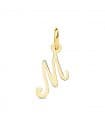 Pendentif initiale M or jaune 18k