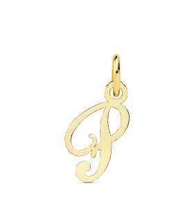 Ciondolo iniziale P oro giallo 18kt per Donna, gioielleria Alda.