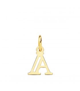 Pendentif initiale en or 18 carats A