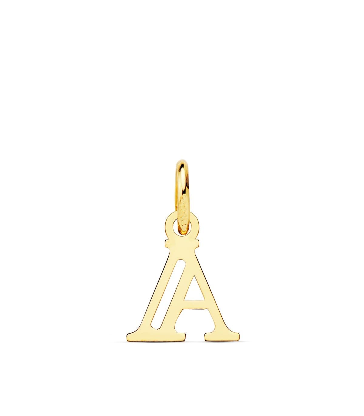 Pendentif initiale en or 18 carats A