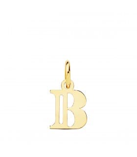 Pendentif initiale en or 18 carats B