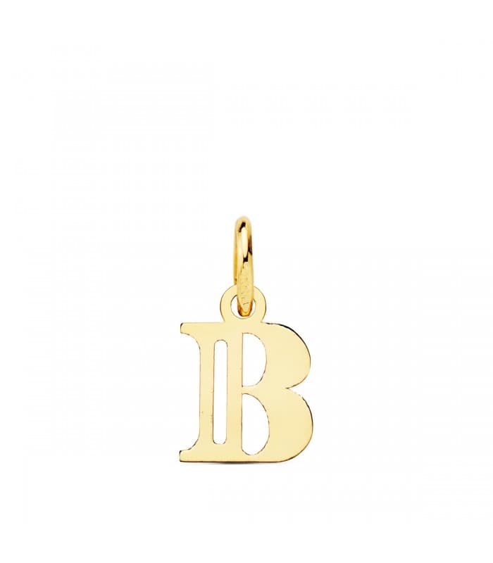 Pendentif initiale en or 18 carats B