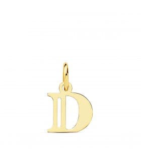 Pendentif initiale en or 18 carats D