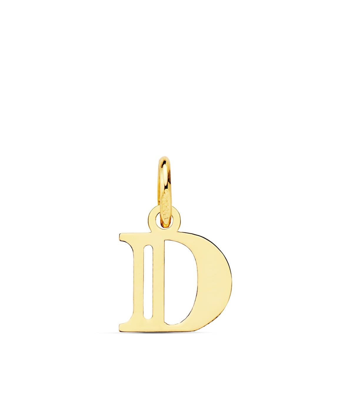 Pendentif initiale en or 18 carats D