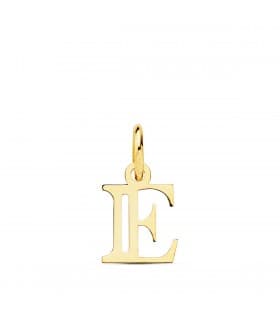 Pendentif initiale en or 18 carats E