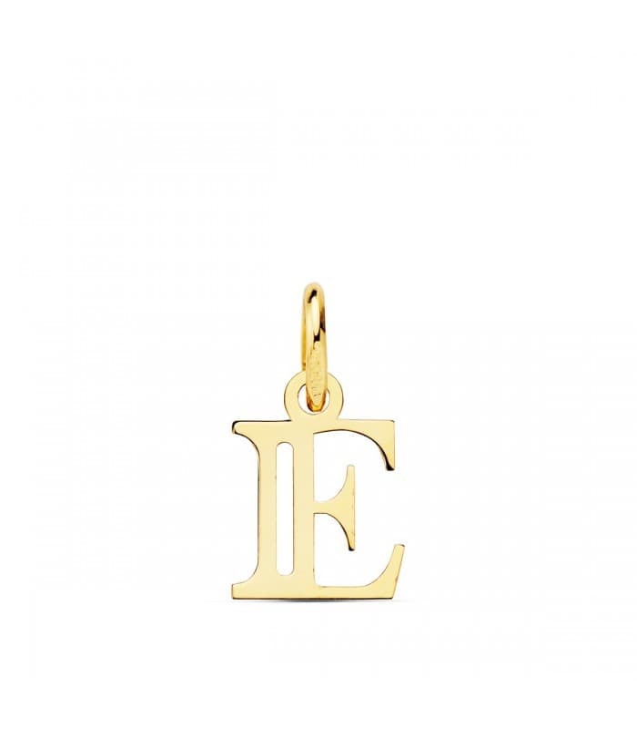 Colgante inicial oro amarillo 18k collar personalizado con la letra de tu nombre