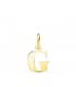 Colgante inicial oro amarillo 18k collar personalizado con la letra de tu nombre