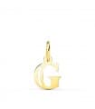Colgante inicial de oro 18 kilates G