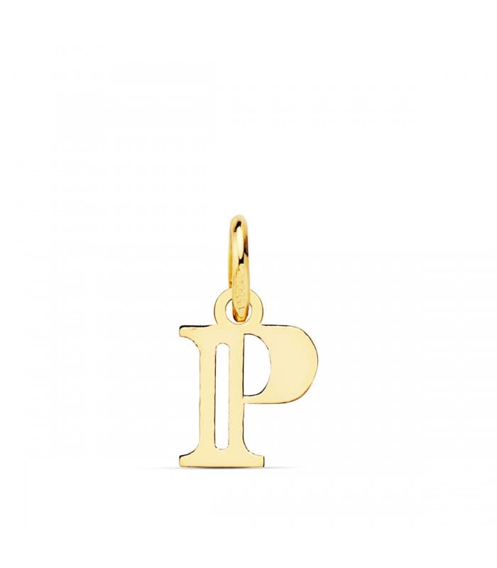 Pendentif initiale en or 18 carats P