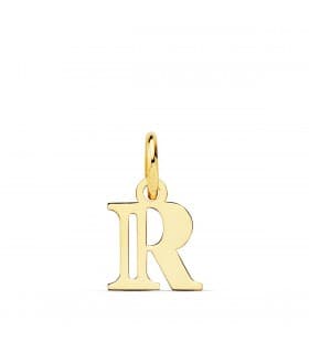Pendentif initiale en or 18 carats R