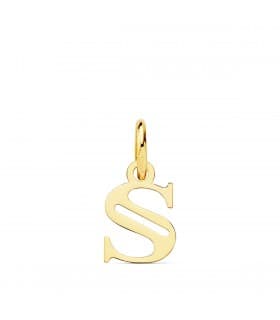 Pendentif initiale en or 18 carats S
