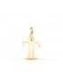 Pendentif initiale en or 18 carats T